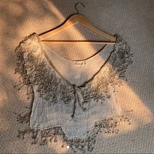 Vintage Beaded Shawl!